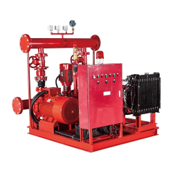 Fire diesel-electric-jockey pump set