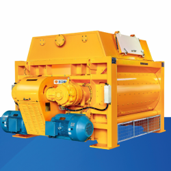 Standard double horizontal shaft commercial concrete mixer